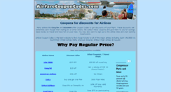 Desktop Screenshot of airfarecouponcodes.com